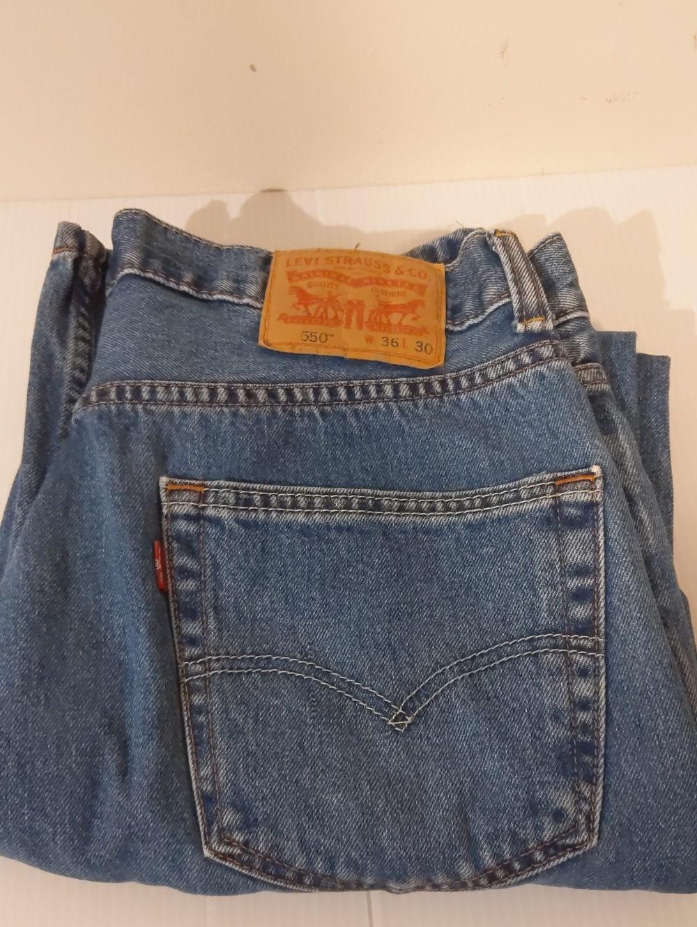 Levis 550 Jeans 33x29 (36x30 Tag) Mens Relaxed Fit